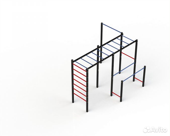 Уличный спортивный комплекс турник брусья