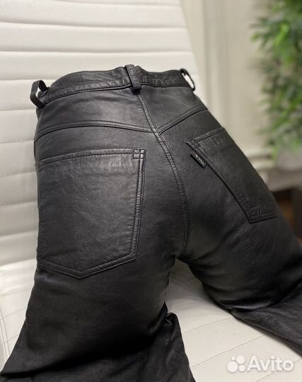 Брюки кожаные