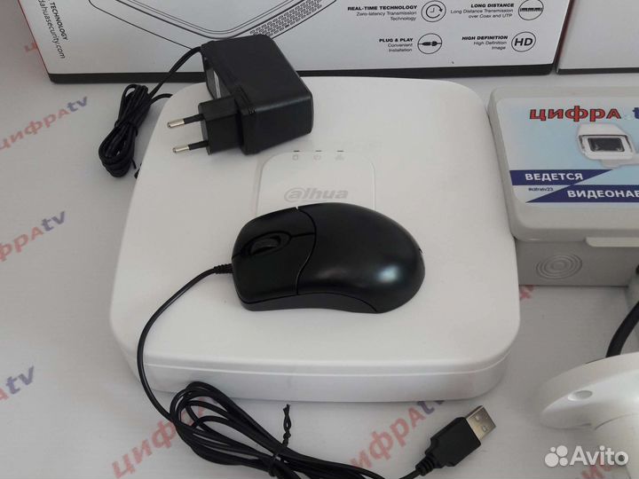 6 камер видеонаблюдения 4Мп регистратор Dahua