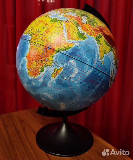 Глобус физический 1:4000000