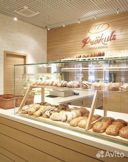 Стойка с витриной для пекарни, стойки для кофе