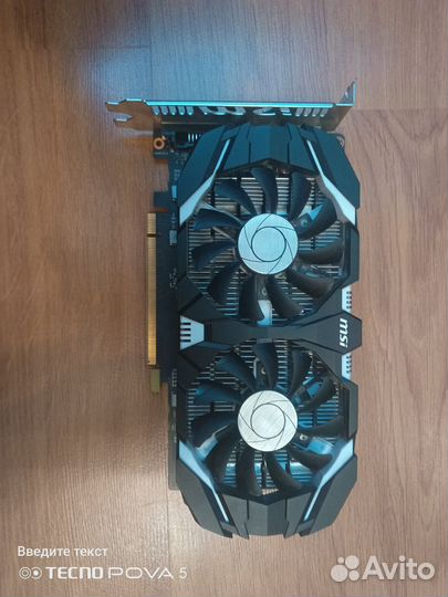 Видеокарта gtx 1050 ti 4gb msi