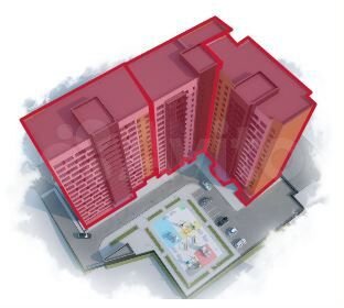 1-к. квартира, 40,7 м², 3/16 эт.