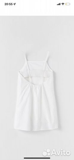Платье для девочки zara новое белое