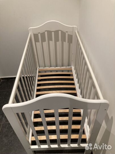 Детская кроватка Bebizaro Березка белая