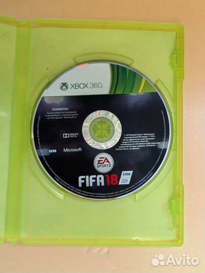 Игровой диск для Xbox Fifa 18