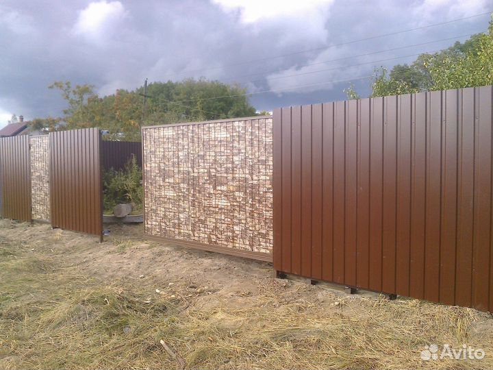 Забор из профнастила