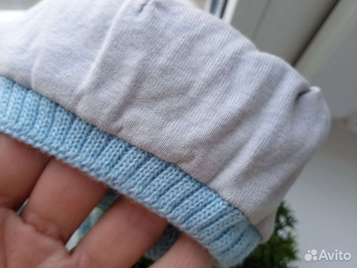 Шапочка для мальчика на весну 36-40