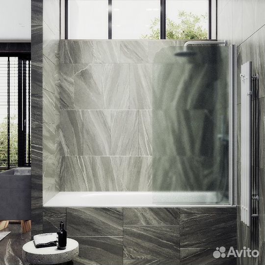 Шторка для ванны поворотная на монопетле MaybahGla