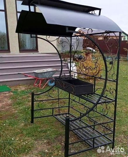 Мангал гриль барбекю с крышей