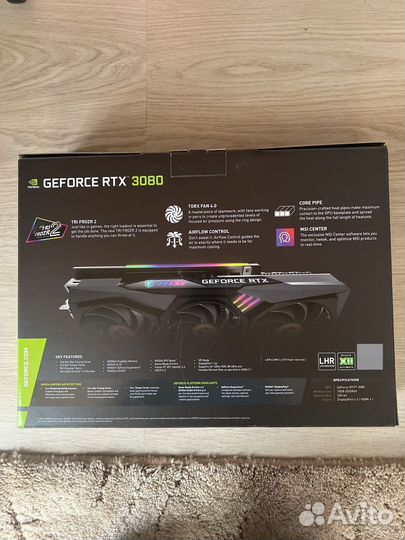 Видеокарта rtx 3080