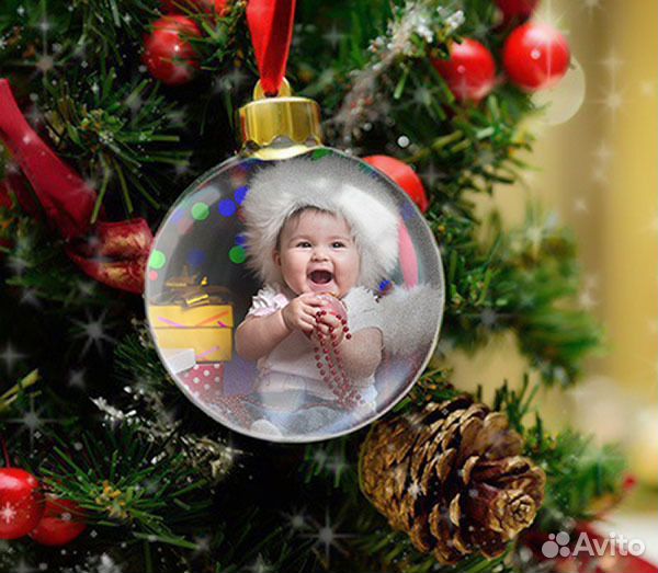 Елочные шары с фото