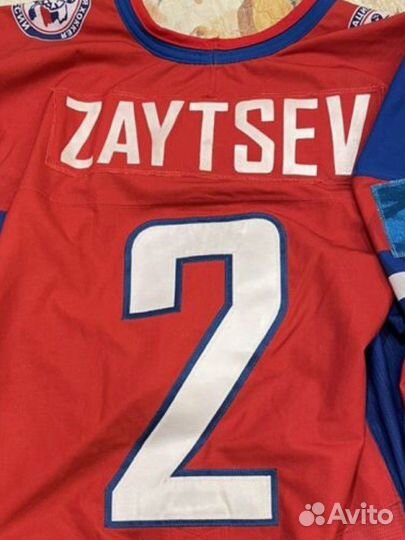 Хоккейный свитер Никиты Зайцева сборная Росссии