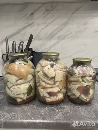 Домашнее солёное сало