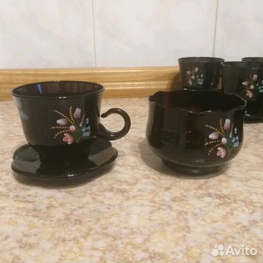 Кофейный/чайный стеклянный набор