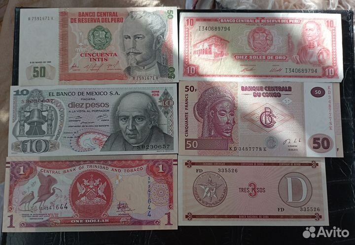 Боны Мексики, Кубы, Перу и т.д