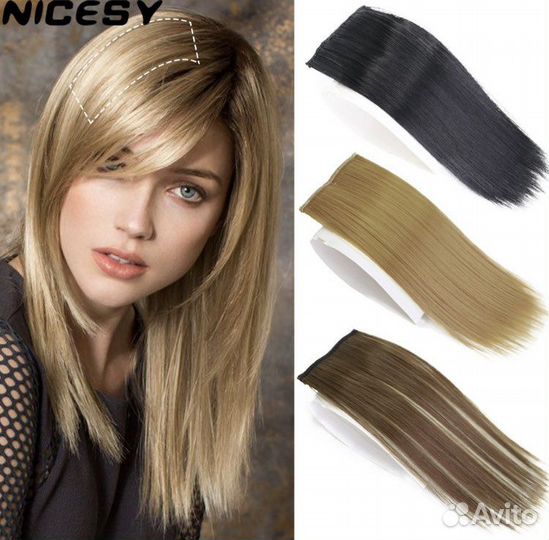 Волосы на заколках