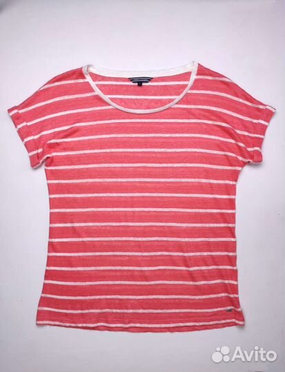 Футболка Tommy hilfiger red-white organic cotton