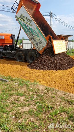 Щебень известняковый в мешках и валом