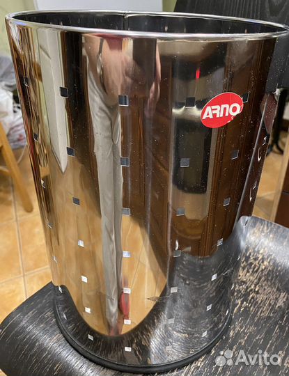 Корзина для бумаг урна хромированная Arno