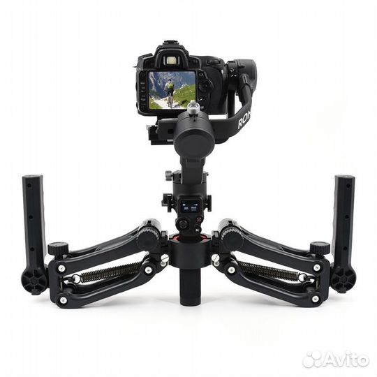 Пружинный двуручный хват с ремешком для DJI Ronin