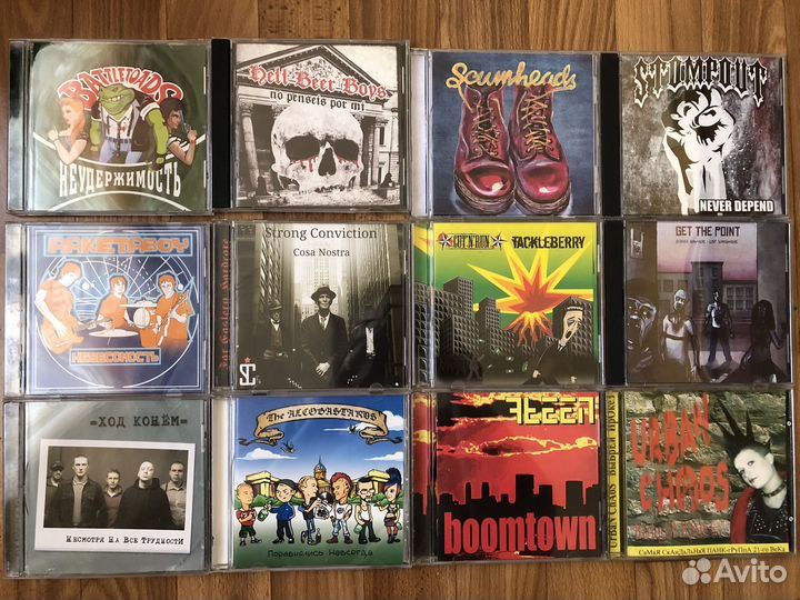 CD диски с панк, ска панк, хардкор музыкой