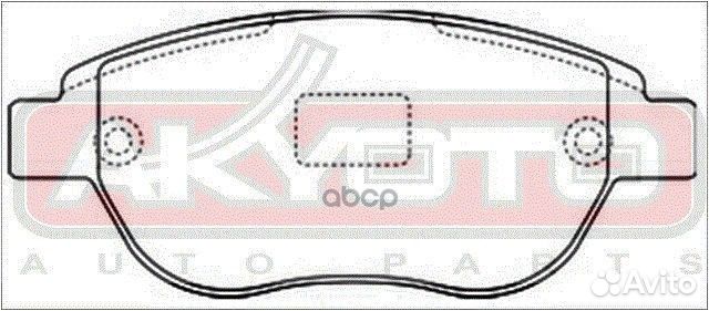 Колодки тормозные AKD0187 akyoto