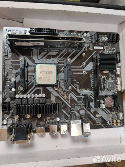 Связка B450, Ryzen 5 1600,8gb ddr4
