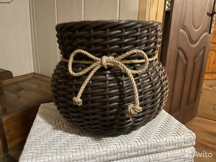 Кашпо из ротанга 10 литров
