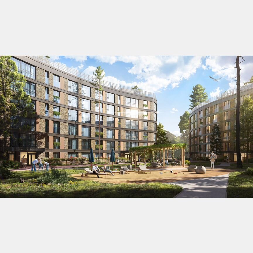 1-к. апартаменты, 52,1 м², 2/10 эт.