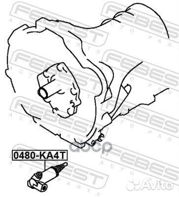Цилиндр сцепления рабочий 0480KA4T Febest