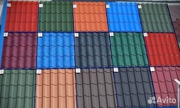 Металлочерепица. Надежная крыша, доставка Ral8358