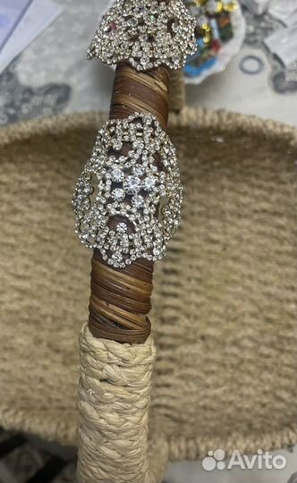 Корзина плетеная с ручкой большая