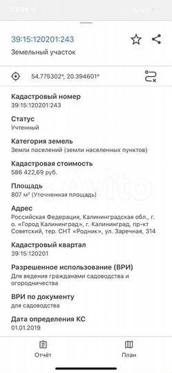 Участок 8,7 сот. (СНТ, ДНП)