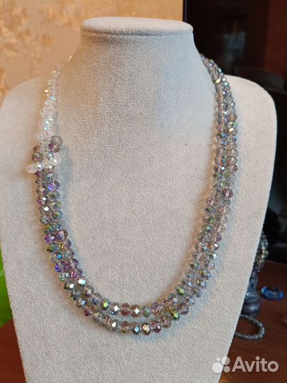 Бусы с эффектом Аврора бореалис