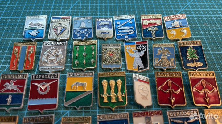 Значки города. Серия гербы от М до Т. СССР