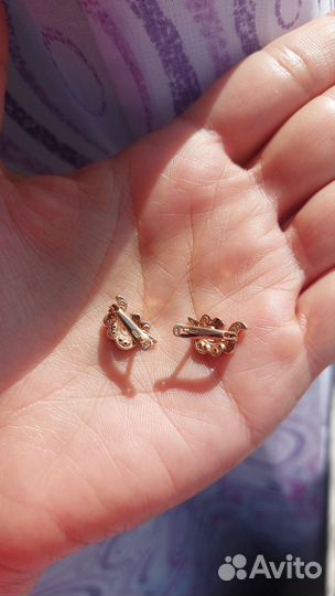 Серебряные серьги детские