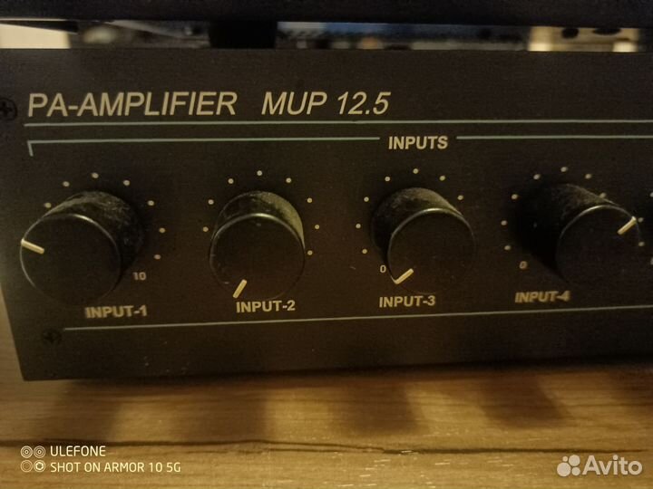Микшер усилитель AMP120XL. UP1123. MUP 12.5