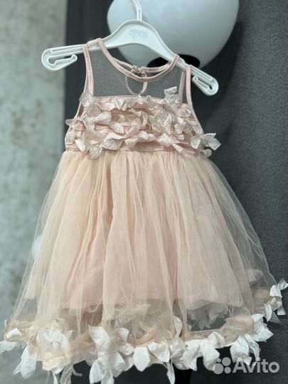 Нарядное платье для девочки 86 92