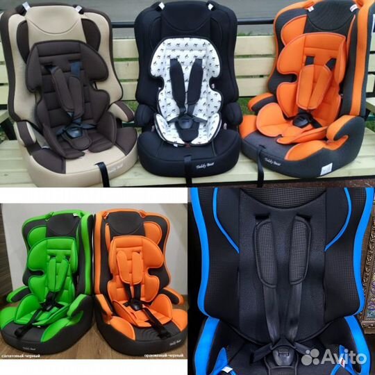 Автокресло 9 36 Ремни не трут, удобное, нов