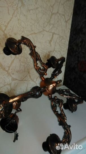 Люстры зик из бронзы периода СССР