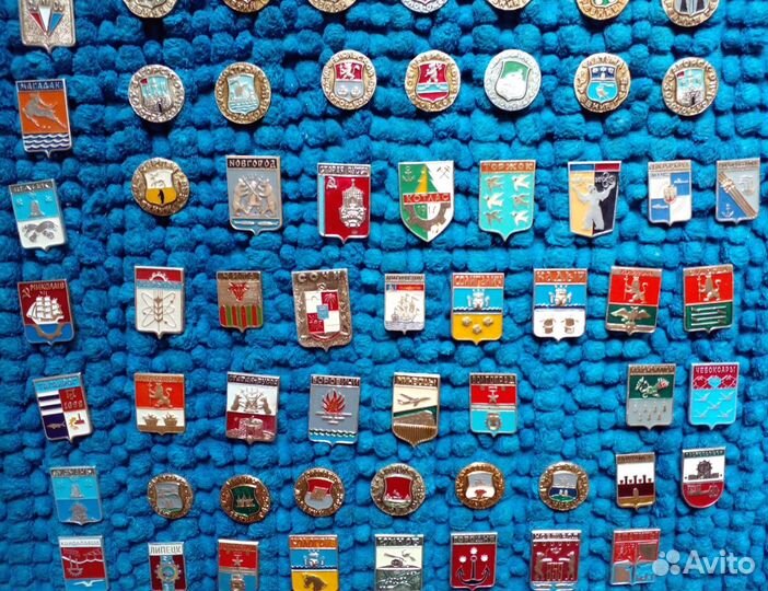 Значки гербы городов (