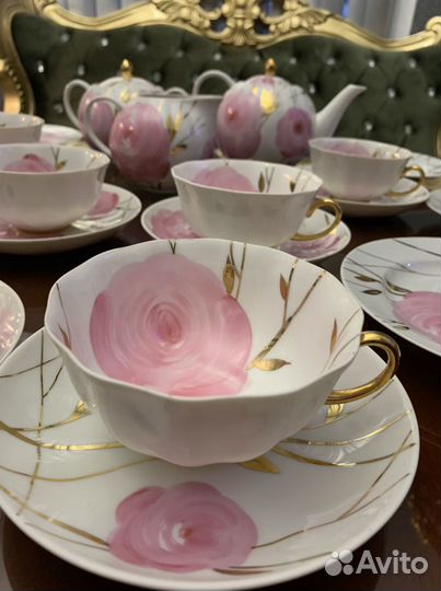 Чайный сервиз Дулево Роза 70 г