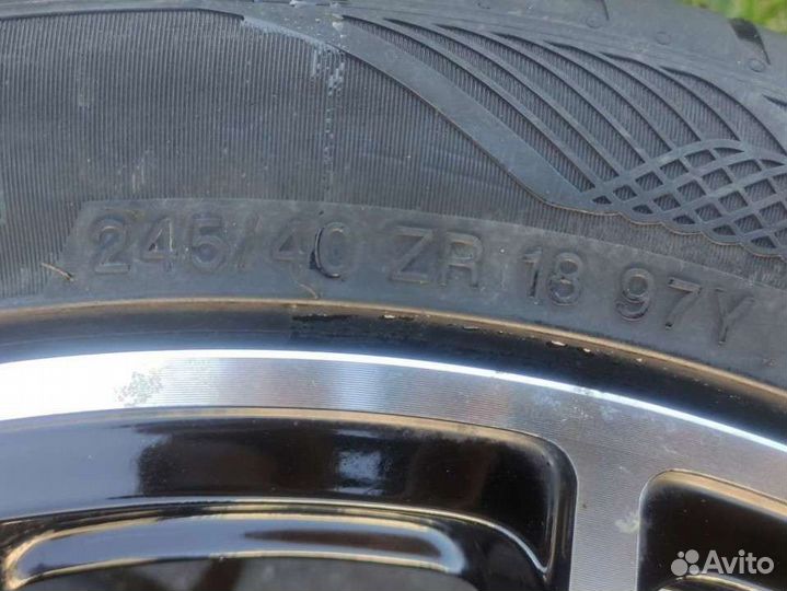 Диски r18 с резиной. Mercedes