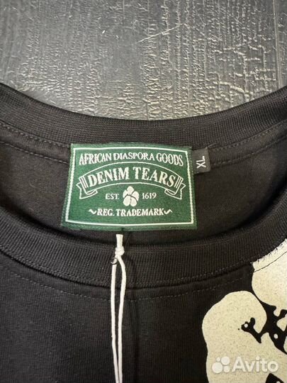 Футболка denim tears NEW collection черная