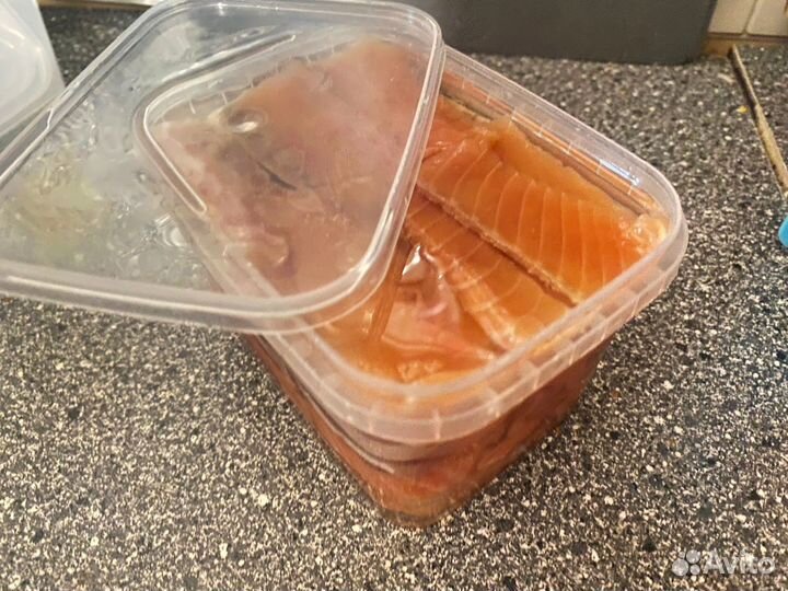 Рыба, кета малосольная, рыба в масле