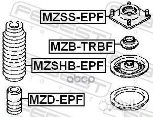 Опора амортизатора mazda tribute 00-06 mzss-EPF