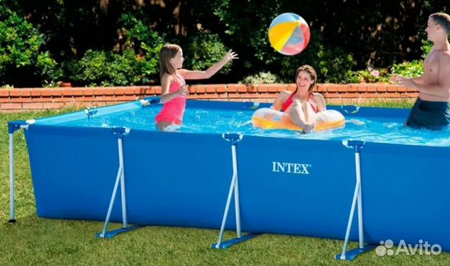 Каркасный бассейн intex 450х220х84см