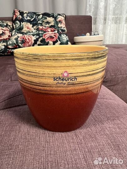 Кашпо керамическое для цветов