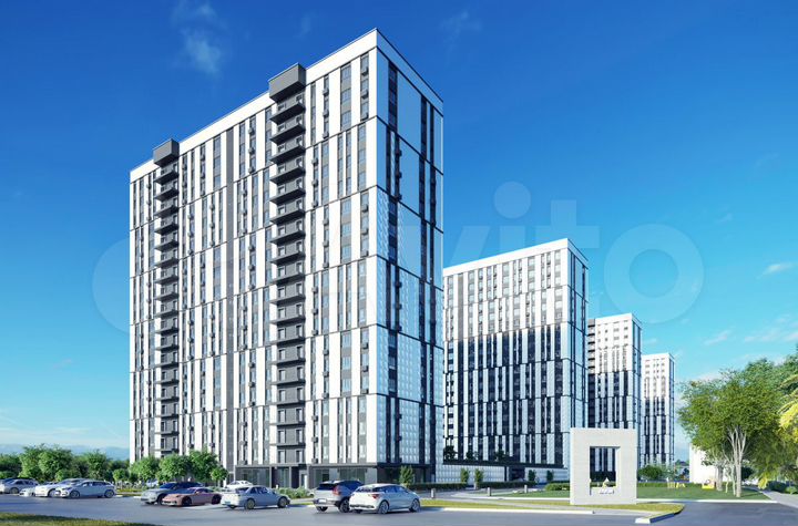 1-к. квартира, 61,6 м², 13/19 эт.